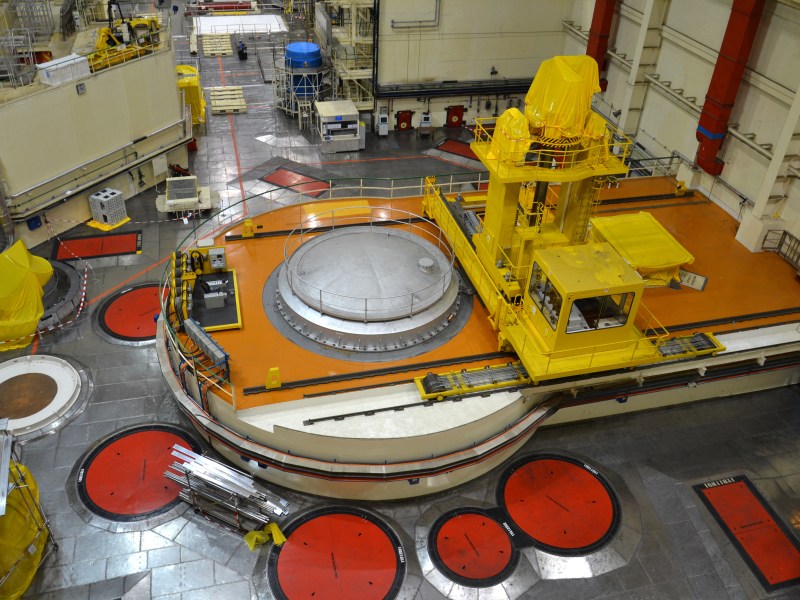 Nuclear reactor hall in the power plant Dukovany, Czech republic